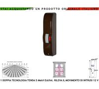 Rilevatore Movimento Doppia Tecnologia Tenda Marrone Per Vano Finestra Antifurto