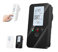 Rilevatore multi-senso 4 in 1 con display HD, doppi sensori per rilevamento accurato di temperatura e umidità, portatile per cucina domestica di hotel camper black