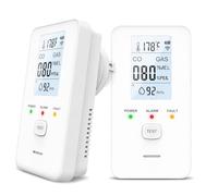 Rilevatore multi-senso 4 in 1 con display HD, doppi sensori per rilevamento accurato di temperatura e umidità, portatile per cucina domestica di hotel camper white