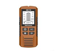 Rilevatore palmare perno 174 mm design compatto per fai da te (giallo) | Schermo LCD grafico, mostra la profondità della forza del segnale, indicatore del punto centrale, risultati di facile lettura
