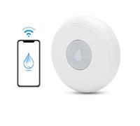 Rilevatore perdite acqua, Sensore allagamento,Rilevatore d'acqua, rilevatore d'acqua per aree vulnerabili come cucine, bagni e scantinati,Notifiche Push tramite App Gratuita