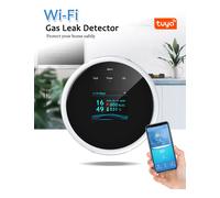 Rilevatore Perdite Gas WiFi Tuya con Allarme e Display LED per Sicurezza Cucina