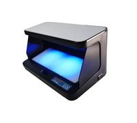 Rilevatore portatile di banconote false con luce ultravioletta viola, contanti, valuta, denaro da tavolo
