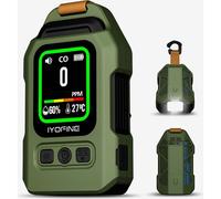 Rilevatore portatile di monossido di carbonio con durata della batteria di 300 ore, termoigrometro, allarme e luce di emergenza per il campe
