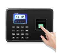 Rilevatore Presenze con Impronta Digitale, Comunicazione USB, Schermo a Colori TFT da 2,4 Pollici, Funzione di Aggiornamento Apprendimento Intelligente, (Spina europea)