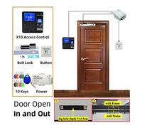 Rilevatore Presenze, di controllo accessi impronte digitali Smart Block Block Kit cancello elettronico Opener Home Set digitale elettrico Biometrico magnetico elettrico(Kit X10 Bolt)