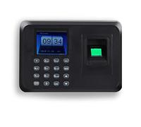 Rilevatore Presenze Dipendenti, 2,4 pollici LCD Schermo Rilevatore Presenze Impronte Dipendenti, Nessun Software Richiesto, Download USB Rapporti (EU)