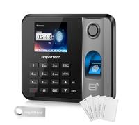 Rilevatore presenze, HapAttend Italiano timbracartellini lettore con impronte digitali e 5 badge RFID, H1 timbratrice presenze dipendenti Checking-in registratore orologio tempo per piccole imprese