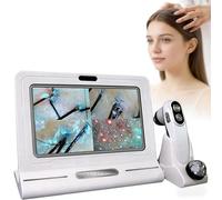 Rilevatore professionale di follicoli piliferi Telecamera per l'analisi del cuoio capelluto Display da 11 pollici Con memoria integrata Non è necessario alcun telefono o app Zoom 50X/200X
