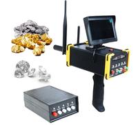 Rilevatore Professionale Di Oro E Metalli, Scanner Di Metalli Sotterraneo A Lunga Distanza Con Display Lcd, Rilevamento Profondo Ad Alta Sensibilità, Rilevatore Per Caccia Al Tesoro Per Prospe yellow