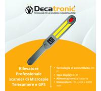 Rilevatore Professionale scanner di Microspie Telecamere GPS per auto casa