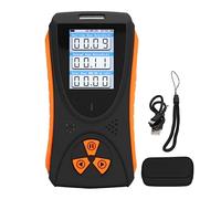 Rilevatore radiazioni nucleari portatile con tubo GM, schermo TFT 2.0, allarme sonoro e luminoso regolabile - misura dosi 0,05 µSv a 50, ideale per sicurezza ambientale e