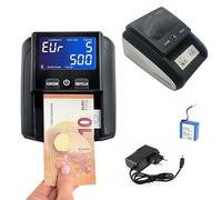 RILEVATORE SOLDI FALSI CONTA BANCONOTE, RILEVA BANCONOTE FALSE VERIFICATORE AGGIORNABILE CON USB CON BATTERIA RICARICABILE E CONTA BANCONOTE - DISCORAMA®