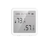Rilevatore Termometro Interno Con Sensore Di Temperatura E Umidità Tuya Smart Life Zigbee Monitor Accurato(White)