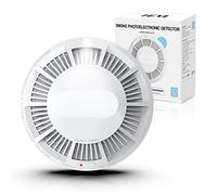 Rilevatori di Fumo Senza Fili con Batteria con Durata di 10 Anni con Endicatore LED e Luce di Emergenza Conforme alla Norma EN 14604