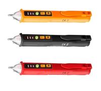 Rilevatori di tensione CA/CC Tester senza contatto Penna misuratore 12-1000V Sensore elettrico corrente Matita prova AC10A(Orange)