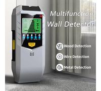 Rilevatori elettronici da parete 5 in 1 Rilevatore di metalli portatile multifunzionale Cercatore di legno Strumento di misurazione elettronico SH402 Yellow