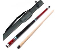 Riley Centurion - Stecca da biliardo americana con impugnatura in similpelle Sezione 58 (147 cm), punta 13 mm, completa di custodia rigida (P4C)