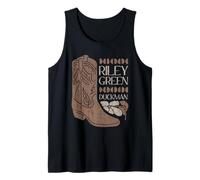 Riley Green Cowboy Boot And Flower Country Music Canotta
