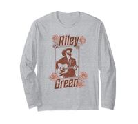 Riley Green Rustic Rope Framed Portrait with Flowers Country Maglia a Manica