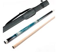 Riley Stecca da biliardo americana, 147 cm, punta da 13 mm, completa di custodia rigida (blu (con custodia))