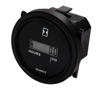 RileyFine HM005 Contaore LCD a scatto, TOT ore, memoria e reset, non richiede batterie per generatori, tosaerba, motocicli, ATV e altre attrezzature a benzina. (DC 4.5-90V)