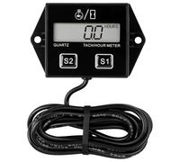 RileyFine HM011A contaore digitale tachimetro, promemoria di manutenzione, batteria sostituibile, modalità sleep, uso per ZTR tosaerba trattore generatore marino ATV motoslitta e apparecchiature alime
