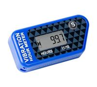 RileyFine Senza fili Vibrazione Misuratore di ore Azzerabile Digitale Timer di manutenzione, Utente spegnimento per Tosaerba Motosega Moto da cross Moto Marine Idropulitrice, Impermeabile (blue)