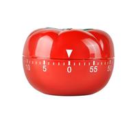 RileyFine WG017 timer meccanico, promemoria conto alla rovescia, adatto per cucina, studio, lavoro, competizione, ecc. (pomodoro)