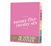 Rileys 2025-2026, Agenda Giornaliera, Settimanale E Mensile, Luglio 2025 - Giugno 2026, Pagine Per Appunti, Doppia Spirale, Agenda Settimanale Per Scuola (20 X 15 Cm, Rosa, Diagonale, in UK)