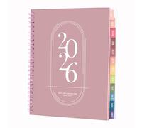 Rileys Agenda Settimanale 2026, Planner 2026 e Agenda Docente, Diario Scuola Superiori e Weekly Planner, Elegante Agenda 26 Con Vista Mensile e Pagine Per Note (Rosa, 20 x 15 cm, Tedesco)