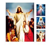 Immagine 3D della Divina Misericordia Gesù Cristo, Poster olografico Gesù Pittura religiosa cristiana Santa decorazione da parete per la casa, senza cornice (Gesù Cristo)