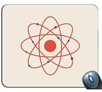 Rilievo del mouse del modello della molecola di chimica dell'atomo, gomma antiscivolo stampata Comodo rilievo di mouse su misura del computer