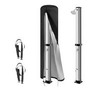 Rilime Copertura per protezione solare per doccia 420D con rivestimento impermeabile per doccia da giardino (230 x 67 cm)