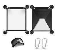 Rilime Starlink - Supporto a ventosa, mini custodia protettiva in silicone Starlink per cruscotto e parabrezza, kit di montaggio sicuro per la maggior parte dei veicoli e garantisce una guida stabile