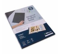 Rillstab A3 presentazione per scuola e progetto - libro portadocumenti e album di presentazione - 36 buste trasparenti - organizzazione dei documenti senza perforazione - nero, RI99354