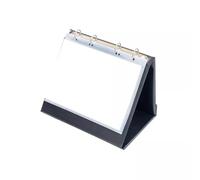 Rillstab Lavagna a fogli mobili da tavolo A5 orizzontale, 4 anelli, 10 tasche, 20 pagine, resistente e portatile, ideale per presentazioni, riunioni, ufficio, corsi di formazione, nero