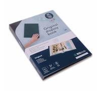 rillstab original 99454 - Cartellina per presentazioni scolastiche e progetti, formato A4, 50 buste trasparenti, larghezza dorso 30 mm, per organizzare documenti senza fori, colore nero