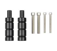 Riloer 1 paio di staffe per fari in metallo per moto con manubrio M6 e M8 e manubrio/luci, universale per fari spot fendinebbia, barra di prolunga per staffa di supporto, nero
