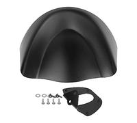 Riloer 1 x parafango anteriore inferiore nero spoiler Air Dam Chin Fairing compatibile con Ha-rley Dyna FatBob StreetBob 2006-2017, nero opaco