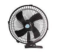 Riloer 12V Ventola ricaricabile per auto, ventola di raffreddamento a raffreddamento automatico portatile mini ventola di aria estiva, rotazione a 180 ° regolabile con 2 velocità, accendisigari