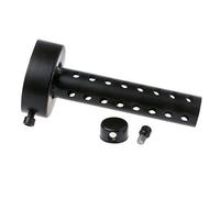 Riloer 1X 60mm Silenziatore di Scarico Moto Universale Baffle DB Killer Silenziatore Corto, Nero