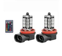 Riloer 2pcs 12V H8 LED RGB auto fendinebbia lampadine, universale Multri colore fendinebbia illuminazione di parcheggio DRL luci di backup lampadine sostituzione con telecomando