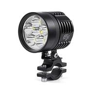 Riloer 60W Six Pearl fari per motociclette, lampada universale in lega di alluminio impermeabile, per motocicli elettrici, nero