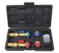 Riloer AC R134A R1234YF Valve Core Tool ol, Copper Aluminum Alloy High Low Pressure Repair Tool, Valve Core Quick Remover Installer Set per AC