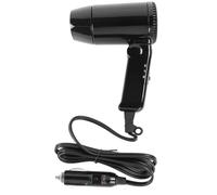 Riloer Asciugacapelli pieghevole caldo e freddo per auto da 12 V, 200W, da viaggio, riscaldatore per auto, eliminatore di nebbia