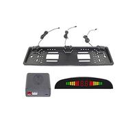 Riloer Bicicletta posteriore da 12 V, telaio europeo della targa con 3 sensori, ABS nero