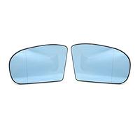 Riloer Car Side Mirror Glass, Specchietto retrovisore con funzione di riscaldamento, Compatibile con Mercedes-Benz W203 W211, Blu/Bianco, 2038100121 2038101021