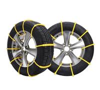 Riloer Catene da neve, 10 pezzi Catene per pneumatici antiscivolo di emergenza per esterni universali, Cintura per pneumatici antiscivolo in TPU per tutte le auto con larghezza del pneumatico