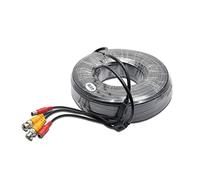 Riloer Cavo di alimentazione video BNC Prolunghe CC RCA per telecamera CCTV Kit sistema di sicurezza DVR (50 M)